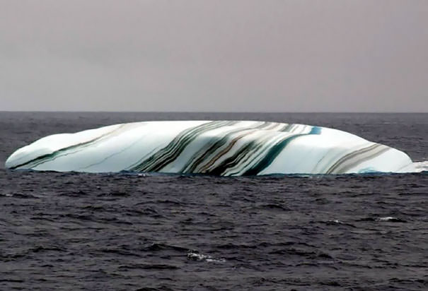 This iceberg looks like a giant piece of candy