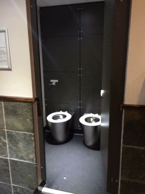 These toilets for the super-sociable at my university...