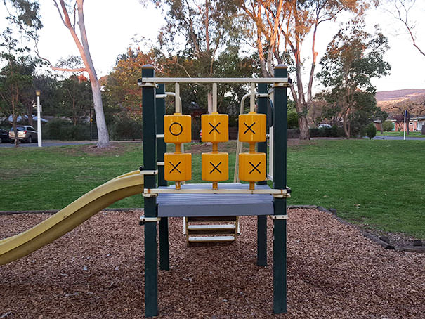 This playground's tic-tac-toe.