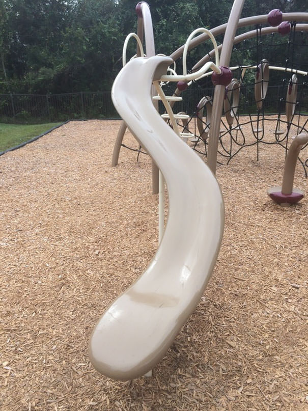 This slide with no side rails.
