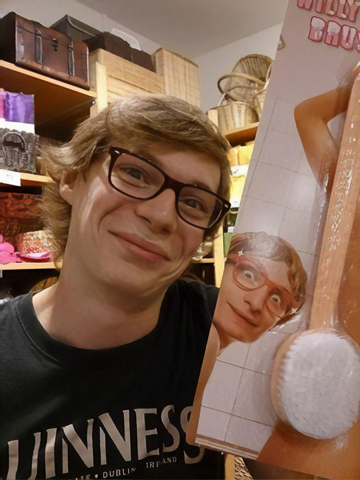 Found my doppelganger in Poland, unfortunately, it was on a "willy brush."