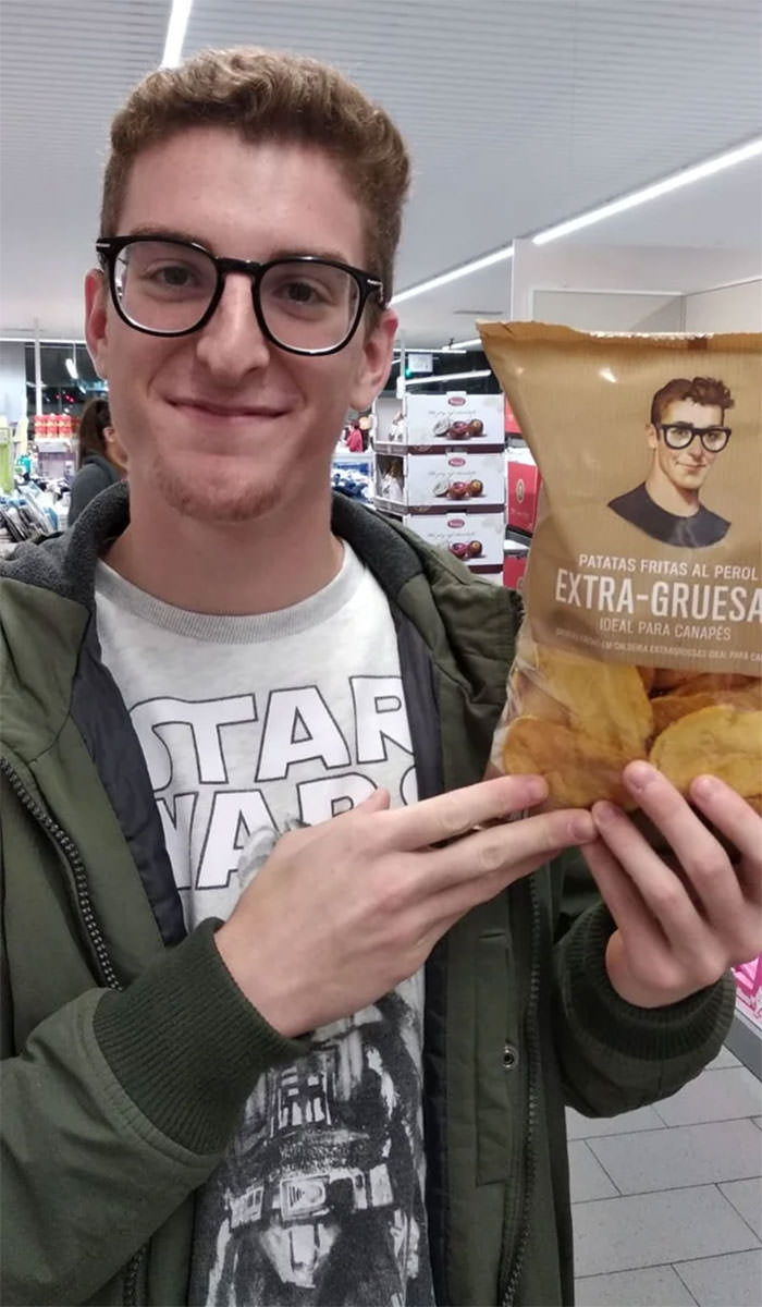 My friend found himself in a bag of chips.