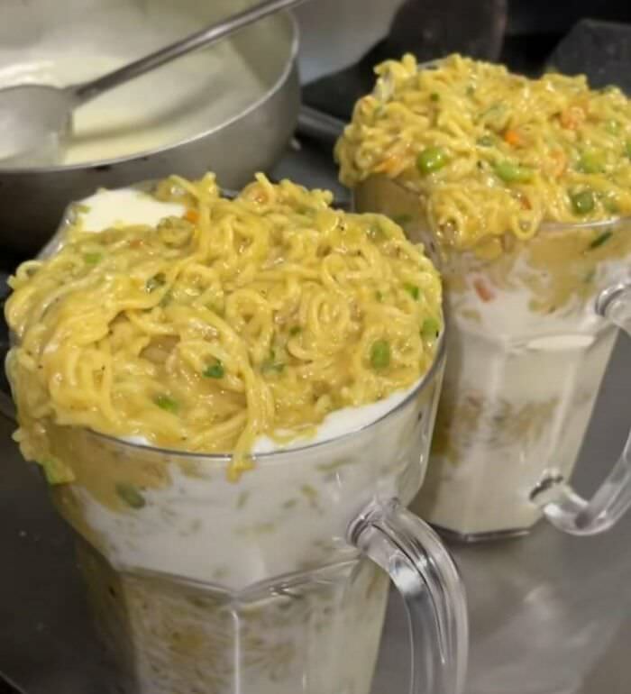 Maggi milkshake. Yes yes, doesn't it sound weird & crazy to have something like this?