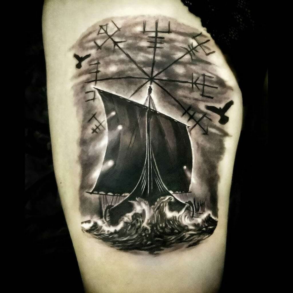 100 Of The Best Viking Ship Tattoos That Navigate The Sea Of Symbolism