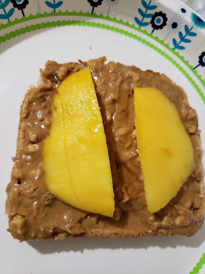 Peanut butter and mango