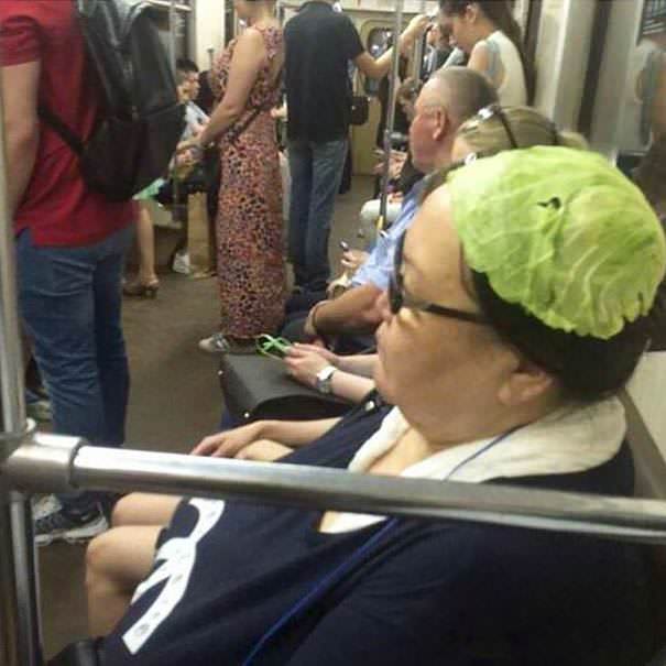 This lady on the subway.