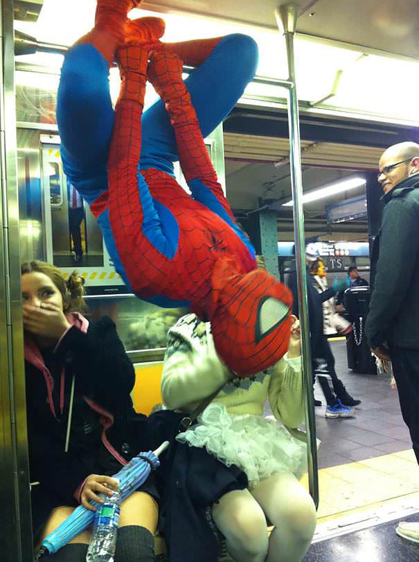 Your friendly neighborhood subway ride.