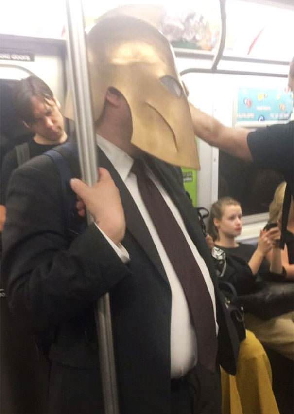 Me trying to avoid people I know on the train.