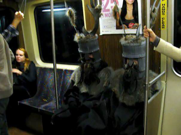 Just a normal day on the subway.