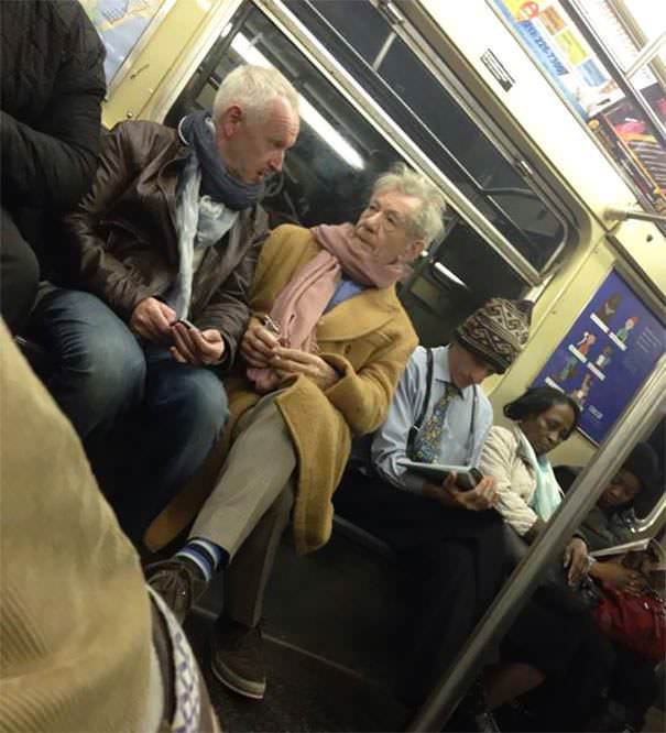 So I think I sat on the train with Gandalf/Magneto.