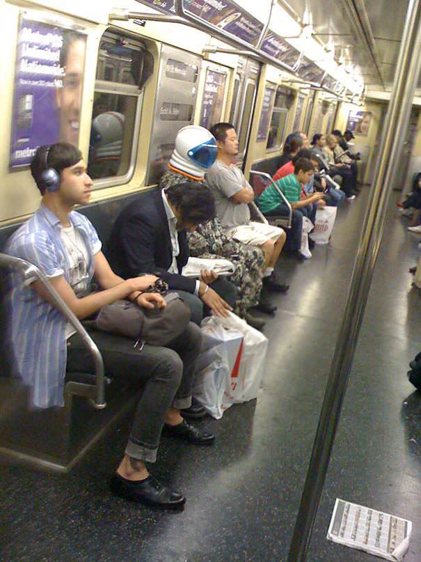 Which one of these people woke up today and said 'I'm not catching a disease on the subway'?