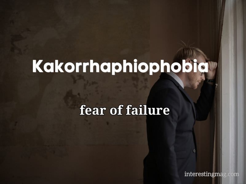 Kakorrhaphiophobia