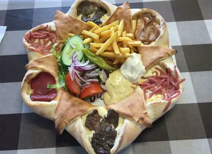 Volcano pizza from sweden