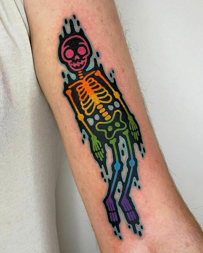 Abduction Tattoo by Leslie Hess at Andromeda Studios