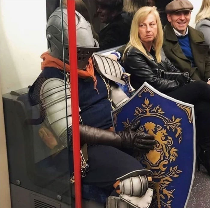 Just another day on the subway.