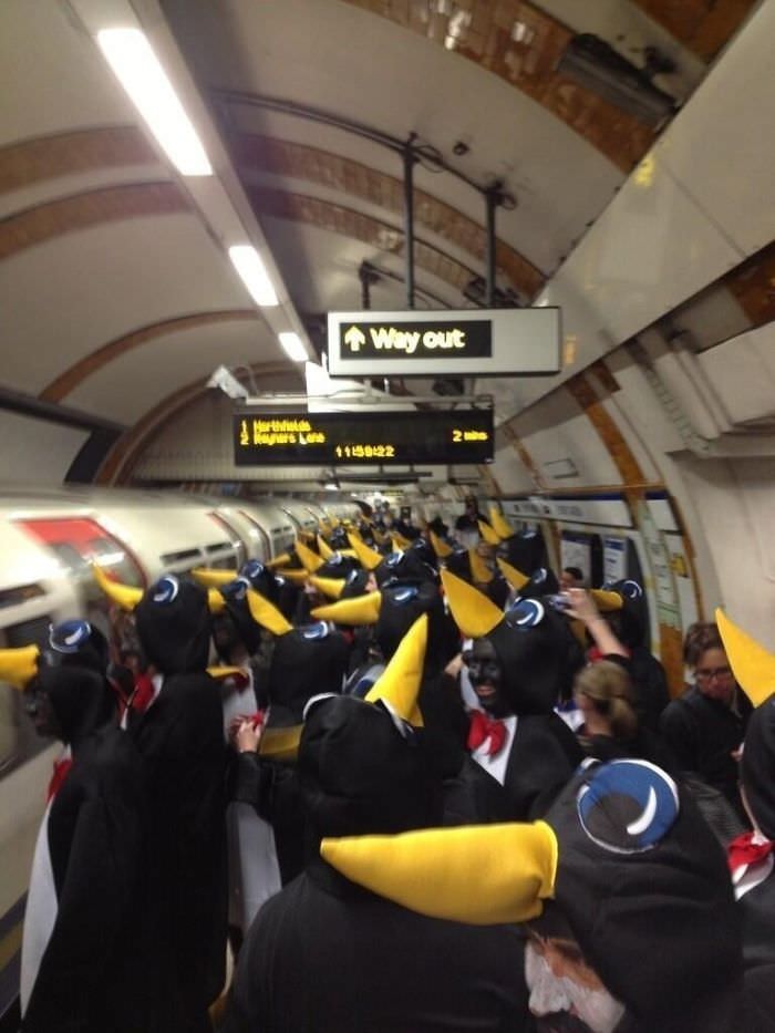 The London Underground seems weird today.