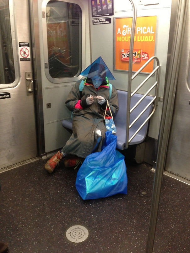 I Saw An Alien On The Subway Last Night
