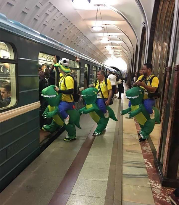 Brazilians In The Moscow Metro