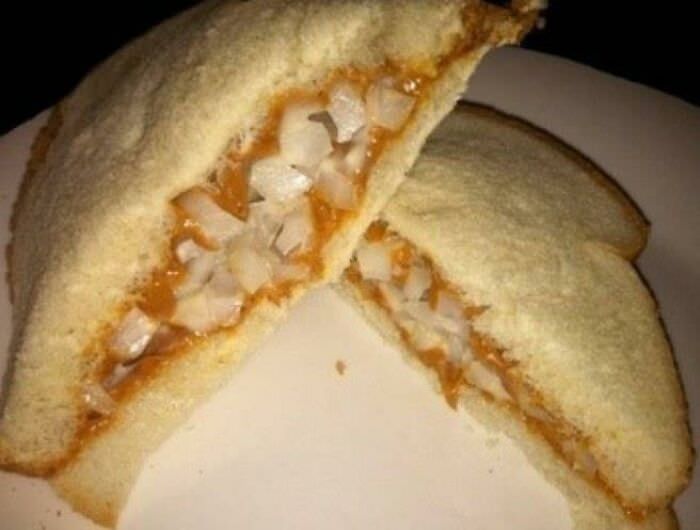 Peanut butter and onion sandwich to calm the mind.