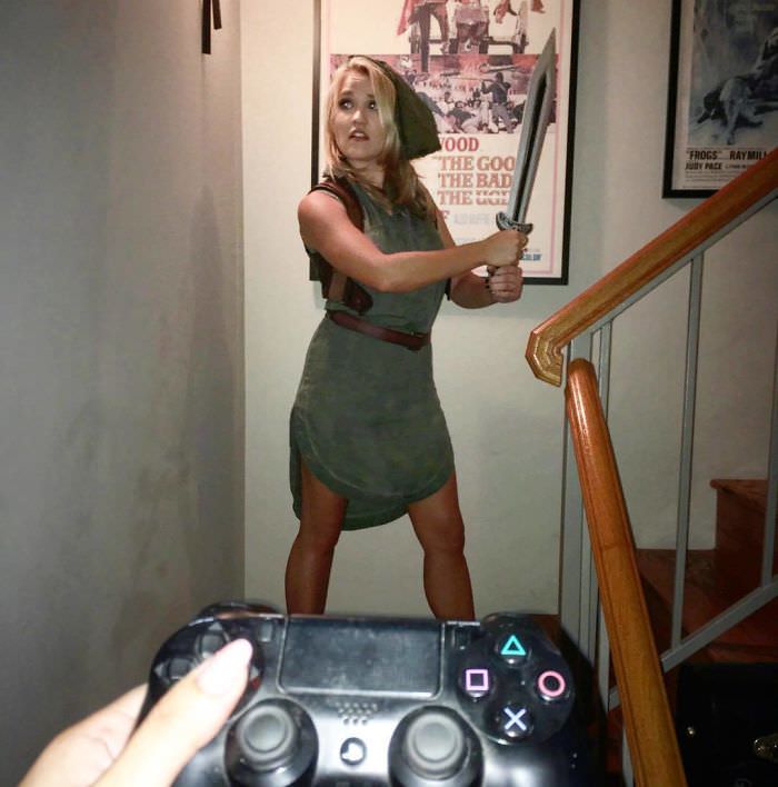 Emily Osment as Link from Zelda.