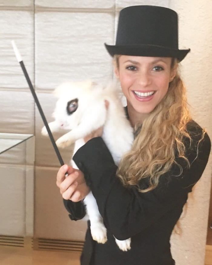 Shakira as a magician.