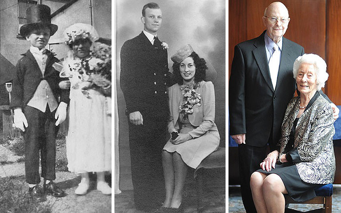 From carnival bride and groom in the Gillingham Carnival in 1926 to 70 years of marriage.