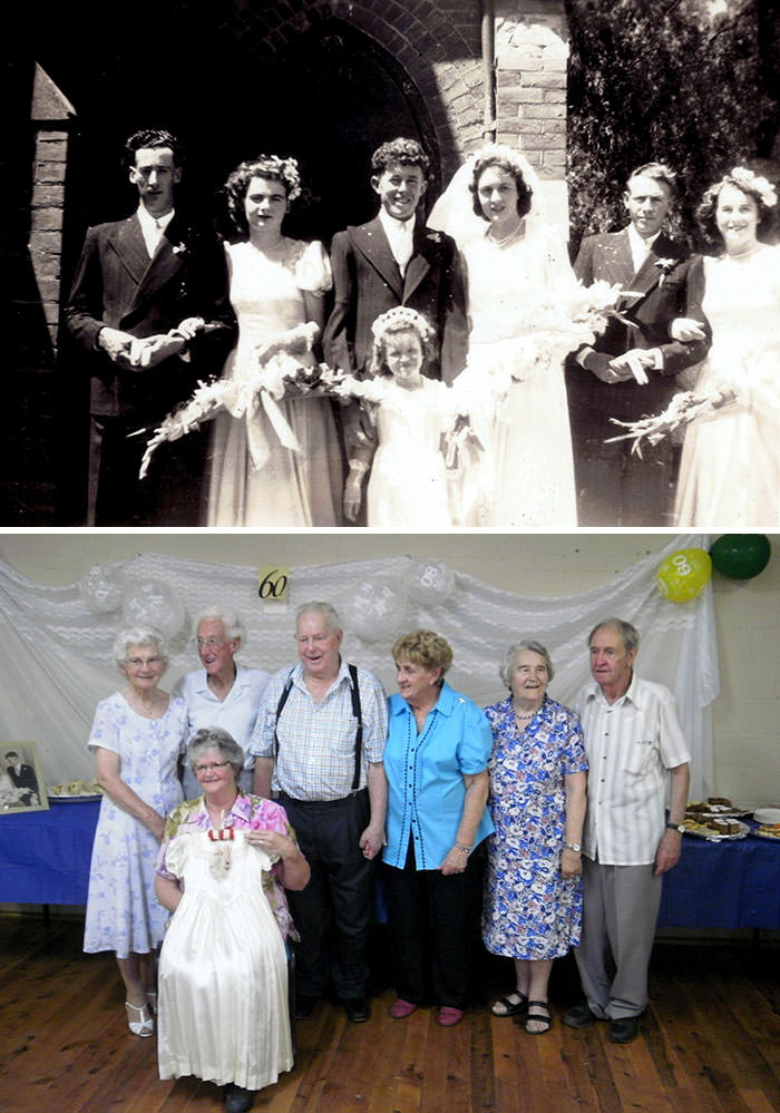 My grandparents' 60th anniversary full wedding party.