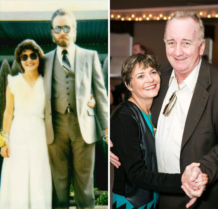 Married within a month of meeting, mom went blind 10 years in. Happy 30th to my parents!