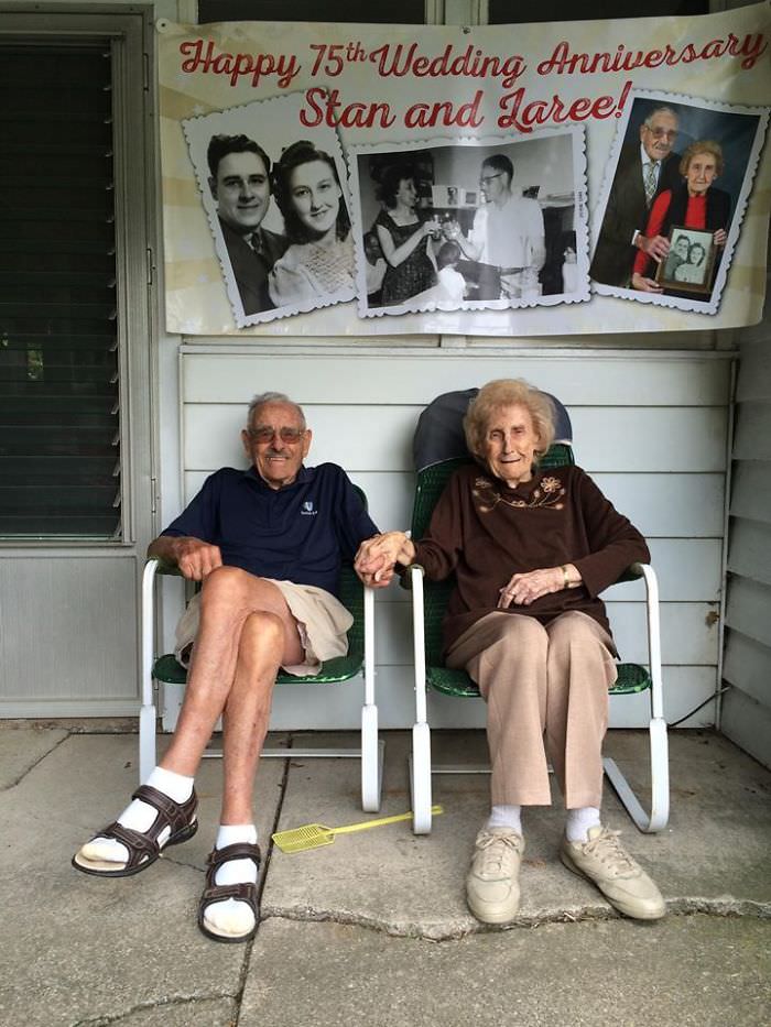 My grandparents just celebrated their 75th wedding anniversary.