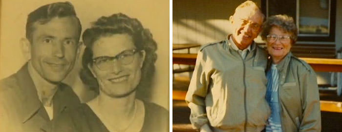 This couple was married for 72 years and died holding hands.