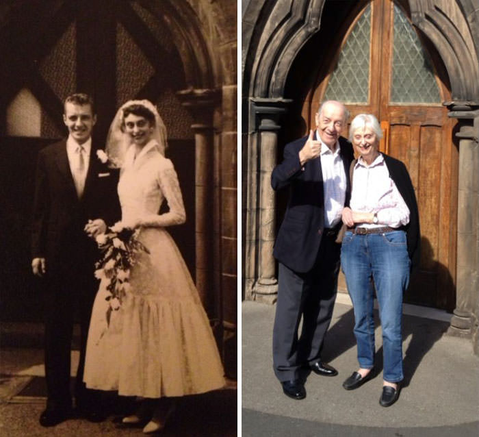 My grandparents celebrated their 60th wedding anniversary.