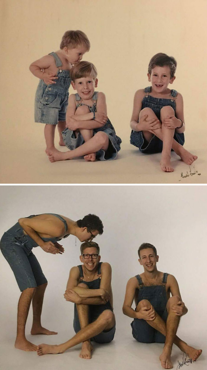Exactly 20 years later, we went back to the same photographer to surprise our parents with a gift.