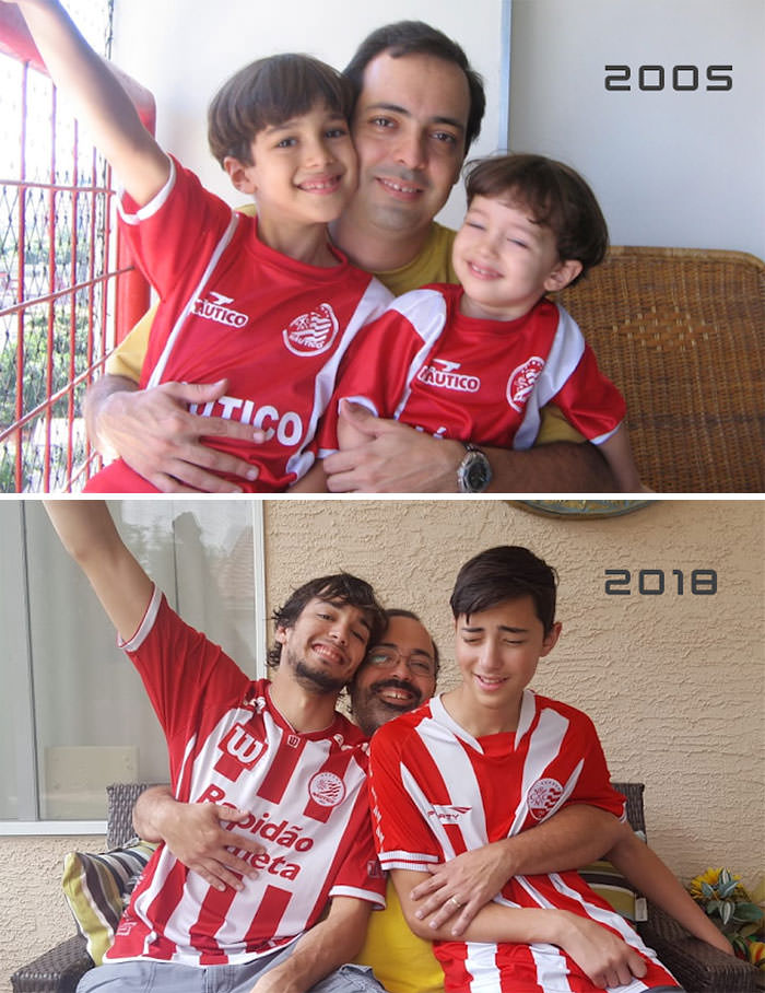 Me and my kids (2005 at Recife-PE-Brazil - 2018 at Tucson-AZ-USA).