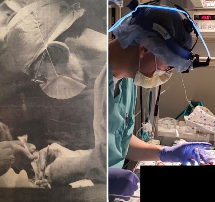 Me and my grandad, 55 years apart. He's a heart surgeon, me - a neonatology fellow.