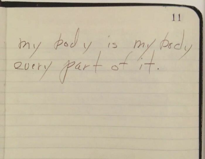 Undated pages from one of Marilyn Monroe's diaries.