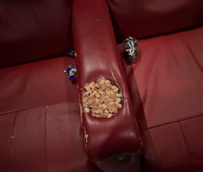 Leaving your pistachio shells at the movie theater.