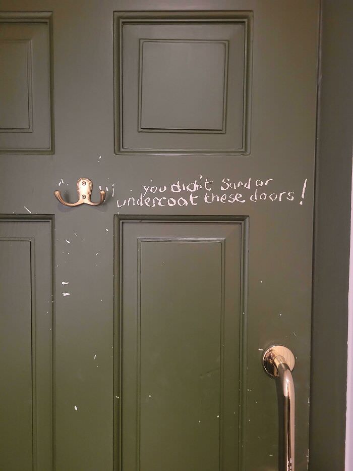 Fresh refurb at the pub I work at, and someone decided to write a review of the paint job.