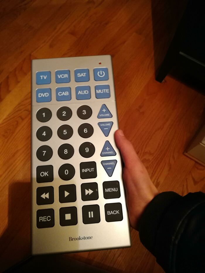 This massive remote that my grandma uses.