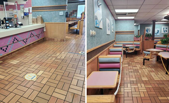 This McDonald's hasn't been renovated since the 80s/90s.