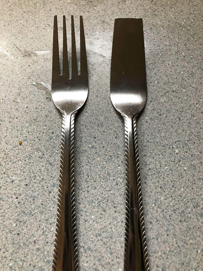 One of my forks came uncut.