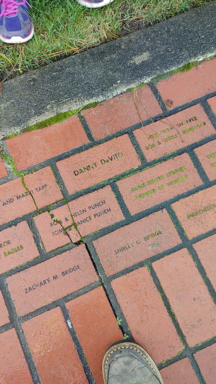 Danny DeVito bought a brick to support my little hometown's museum.