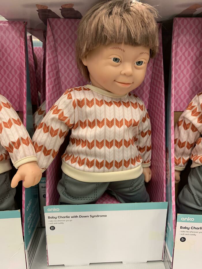 Local Kmart has a doll with Down's Syndrome.