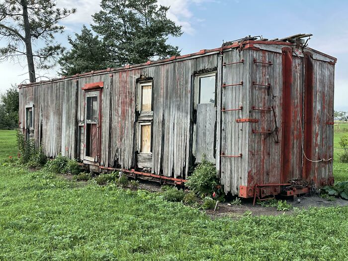 Boxcar that my great-grandparents used as a home.