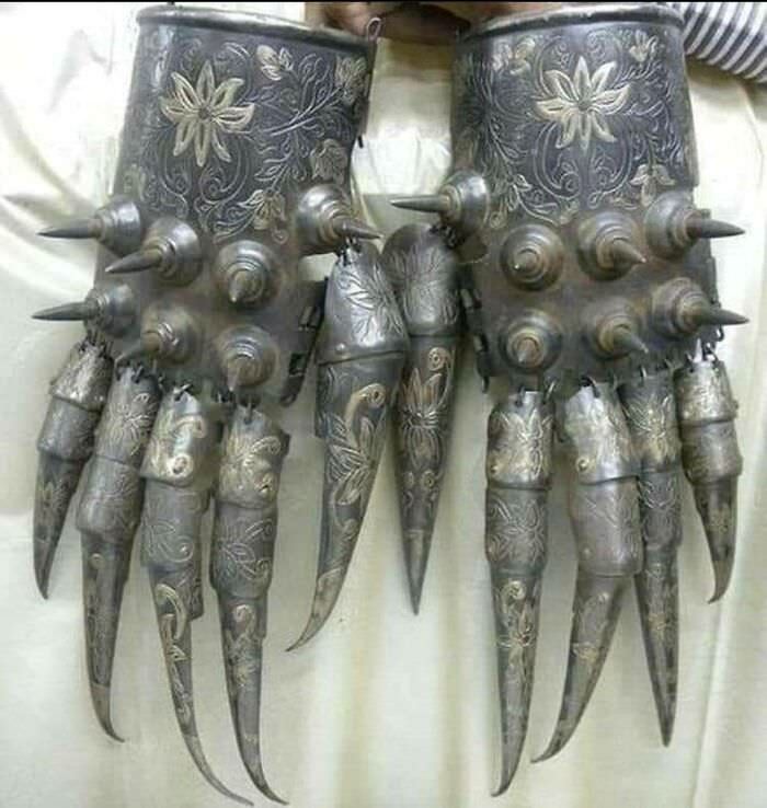 Bear paw armor, used by warriors in Islamic, Indian, Persian & Pakistani civilizations.