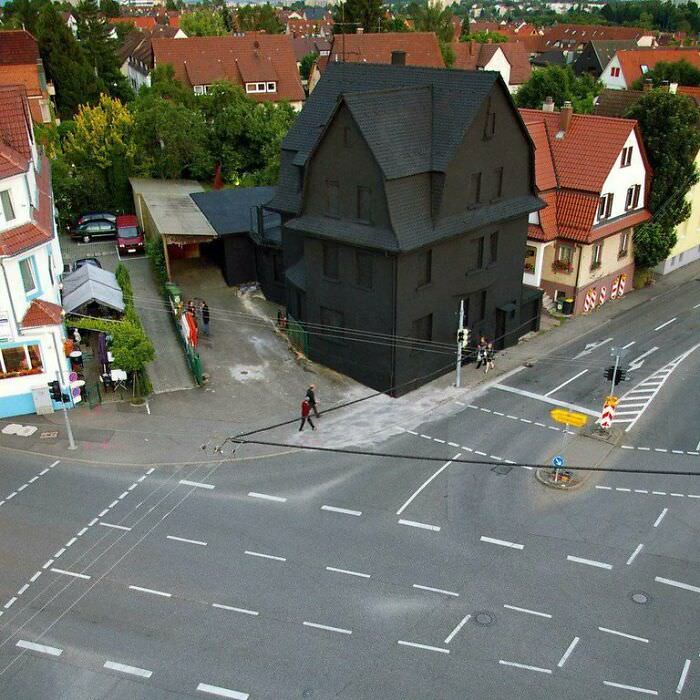 A black house in Germany.