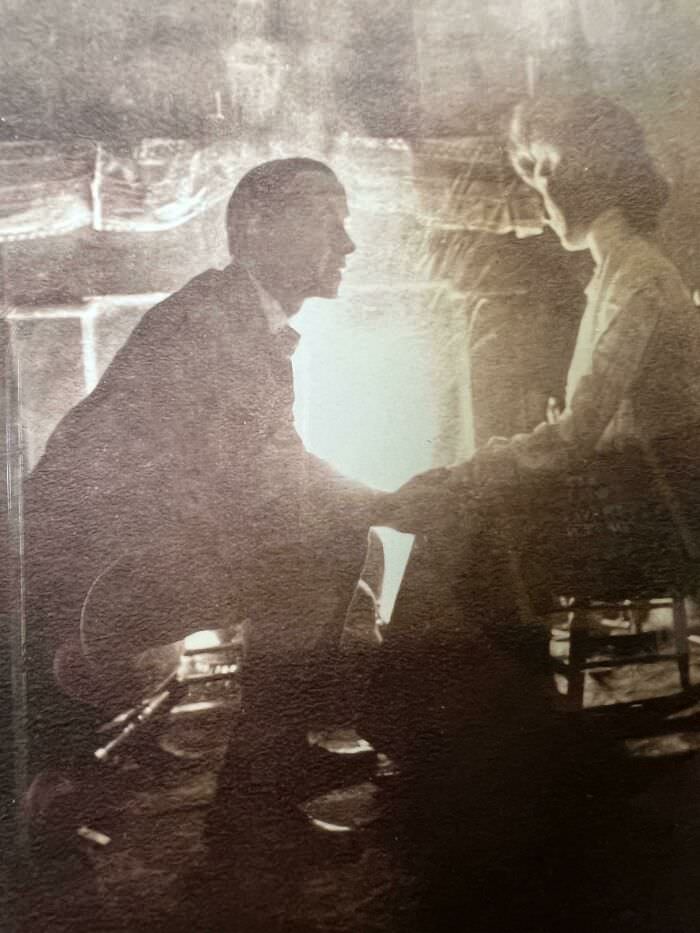 This is a picture of my great-grandparents on the night they got engaged. Circa early 1900s, I believe?