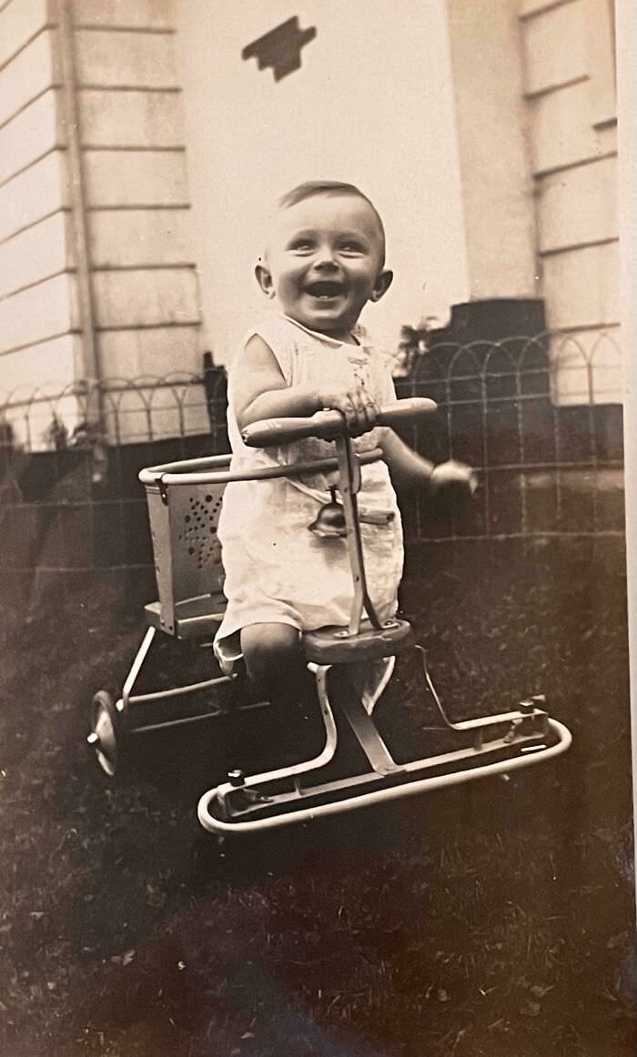 My dad as a baby in 1928. This little guy lived to be 94! He had a very good life.
