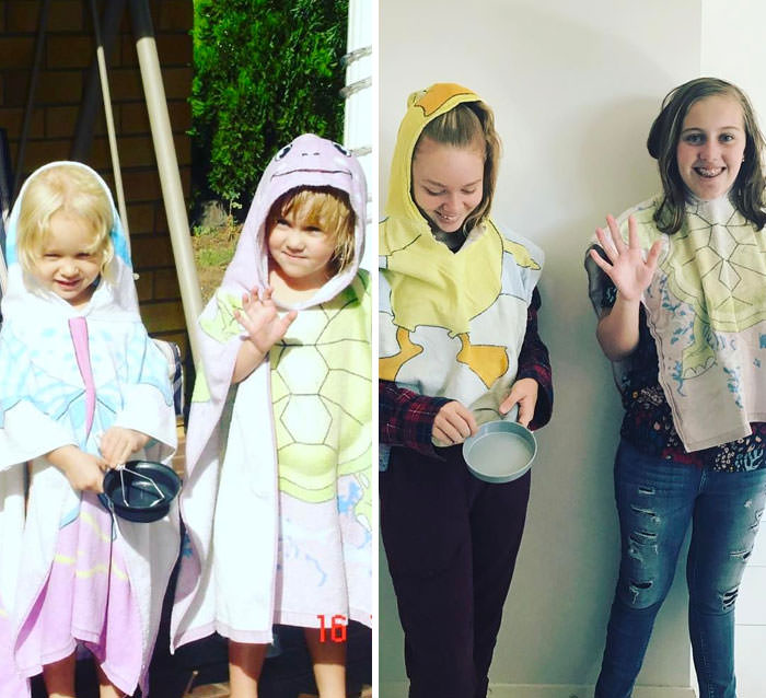 Same girls just 11 years on.