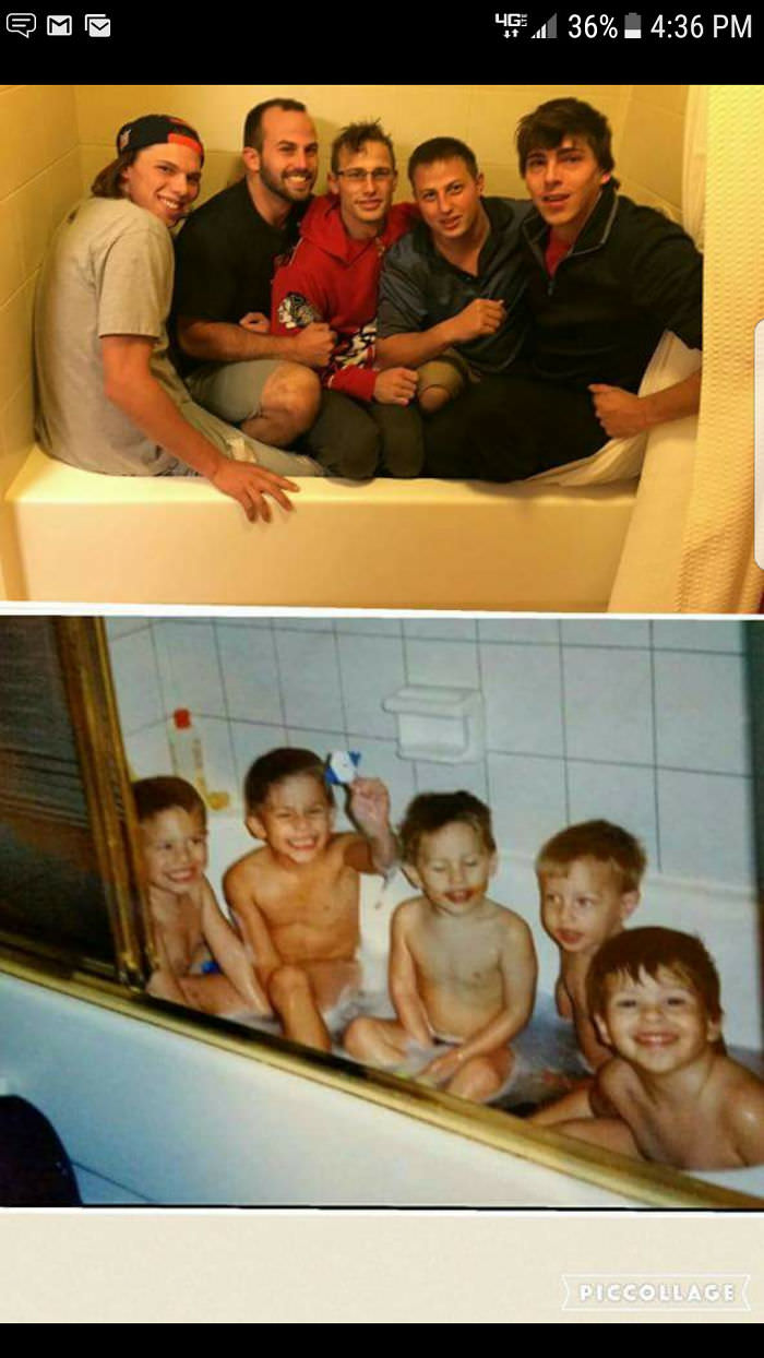 20 years later we still can fit in the tub.