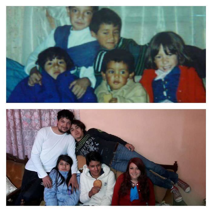 Siblings and cousins then and now!